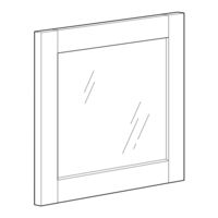 IKEA BILLY BYOM GLASS 15 3/4x13 3/4