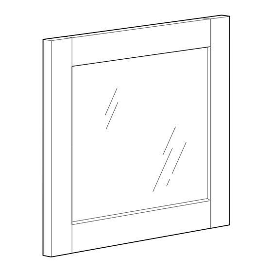 IKEA BILLY BYOM GLASS 15 3/4x13 3/4" Instructions Manual