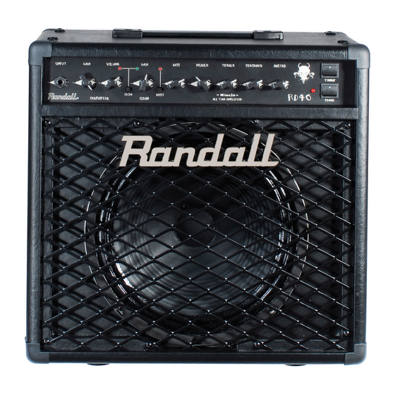 Randall RD40C Operation Manual