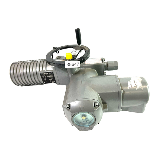 AUMA SG 07.1 Operation Instructions Manual