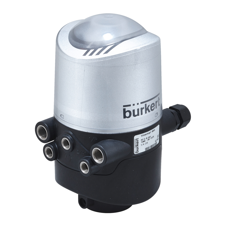 Burkert 8681 Quick Start Manual