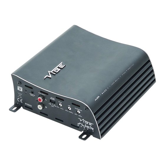 Vibe Slick Stereo 2 Owner's Manual