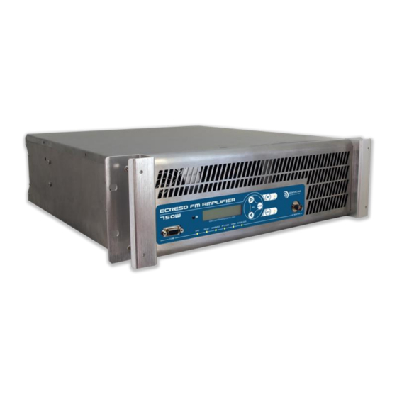 Worldcast Systems ECRESO FM 750W Quick Start Notice