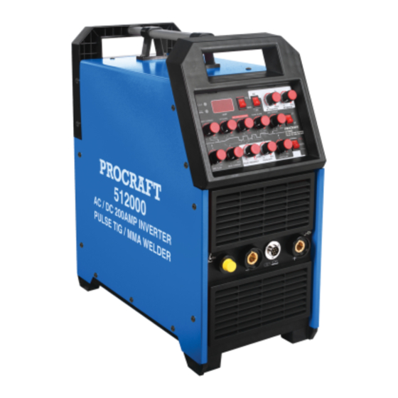 PROCRAFT 512000 Operating Instructions Manual
