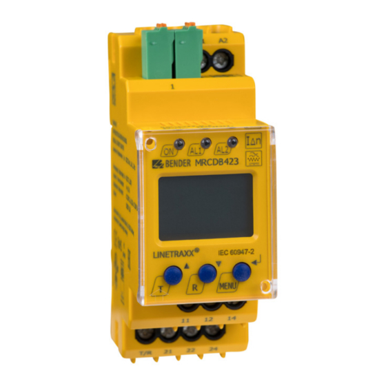 Bender MRCDB423 Quick Start Manual