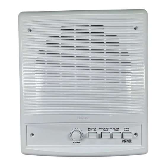 NuTone IS-448 Series Installation Instructions