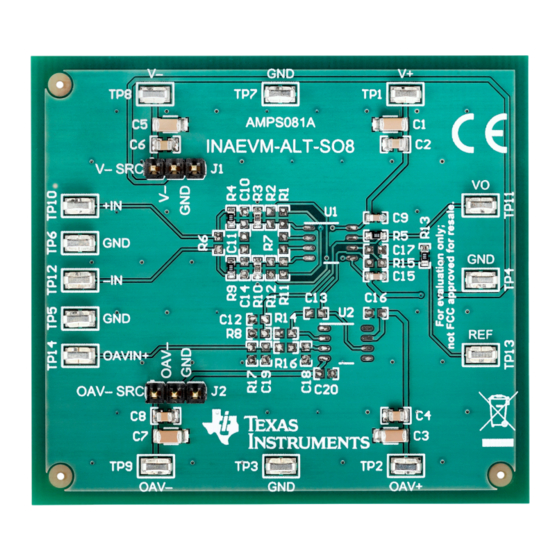 Texas Instruments INAEVM-ALT-SO8 User Manual