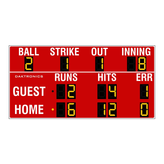 Daktronics FB-1430 Installation, Maintenance, And Specifications Manual