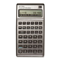 HP 17BII - Financial Calculator Owner's Manual