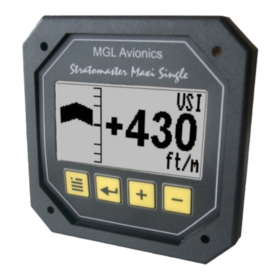 MGL Avionics Stratomaster Maxi Single VSI-2 Instructions