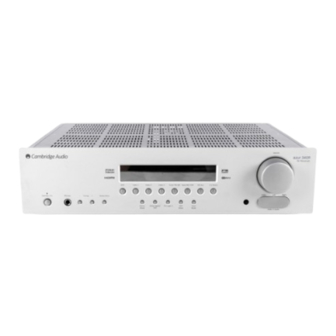 Cambridge Audio Azur 340R Manuel D'utilisation