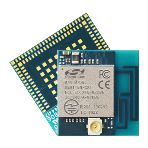 Silicon Laboratories RS9116 Manuallines