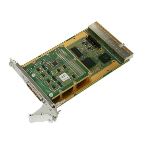 ESD CPCI-CAN/400-4 Hardware Manual