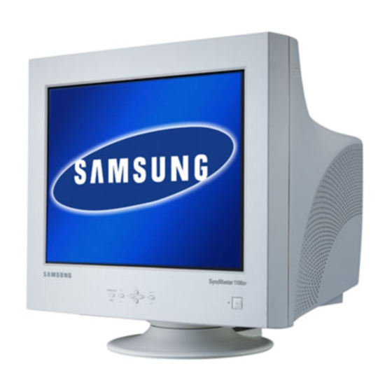 Samsung SyncMaster 1100DF Manual