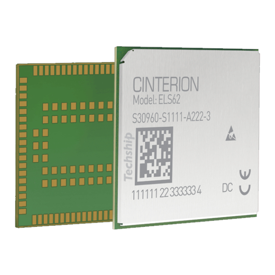 Telit Wireless Solutions Cinterion ELS62 Getting Started