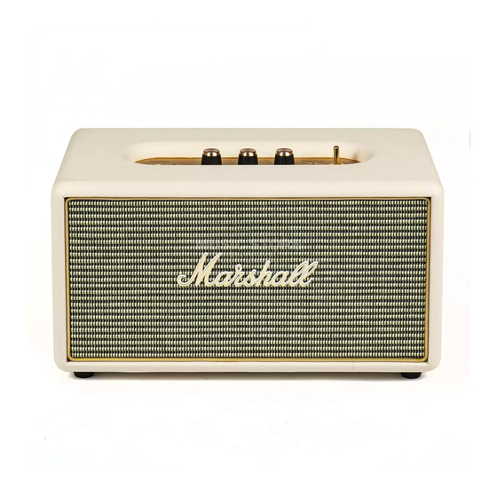 User Manuals: Marshal Stanmore Bluetooth Speaker