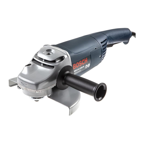 Bosch GWS PROFESSIONAL Original Instructions Manual