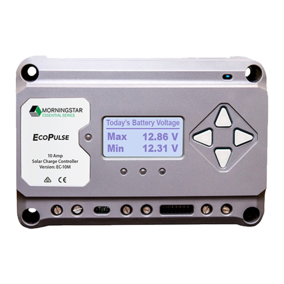 Morningstar EC-10 Installation, Operation And Maintanance Manual
