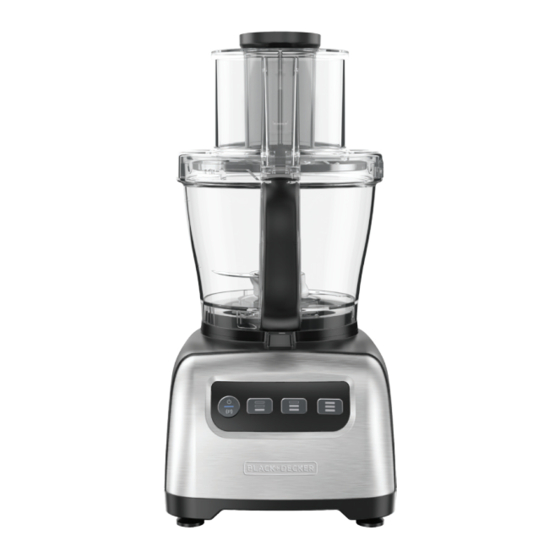 BLACK DECKER FP3300SKT Use And Care Manual