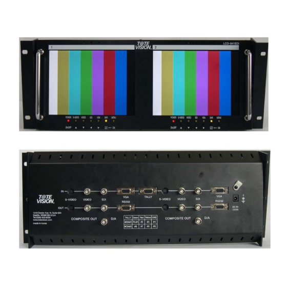 Tote Vision LCD-841D Manuals