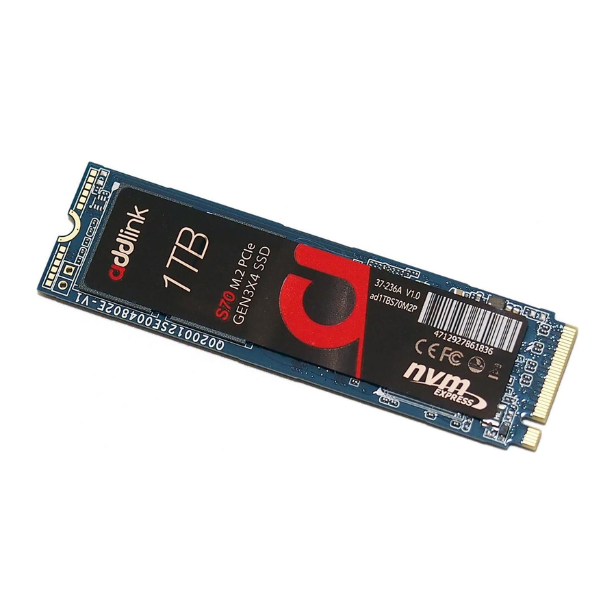 addlink M.2 PCIe User Manual