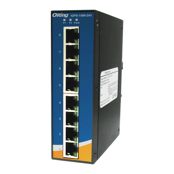 ORiNG IGPS-1080-24V Quick Installation Manual