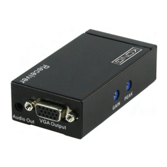 König Electronic CMP-REPEATVGA5 Manual