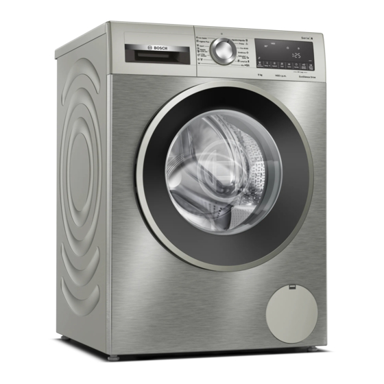 Bosch WGG1440XES User Manual And Installation Instructions