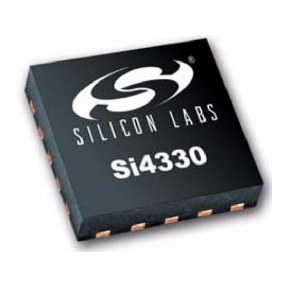 Silicon Laboratories Si4330 Manual
