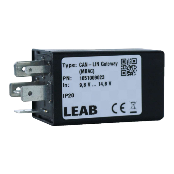 LEAB 1051009023 Quick Start Manual