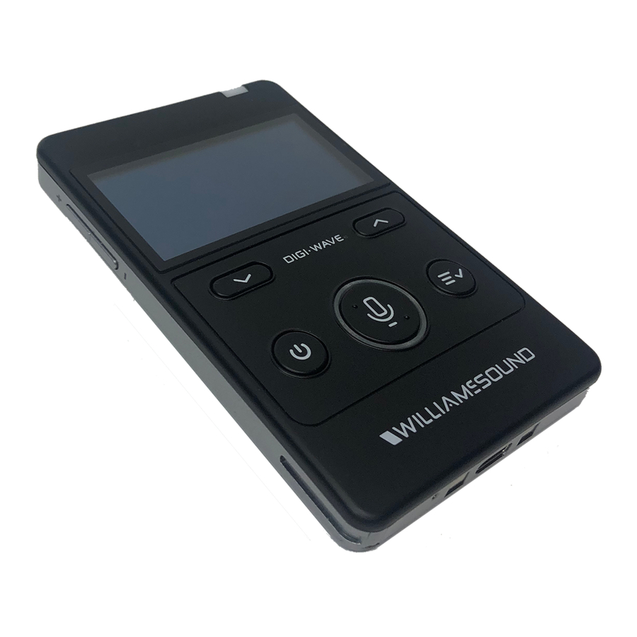 Williams AV Digi-Wave 400 Series - Transceiver Quick Setup Guide