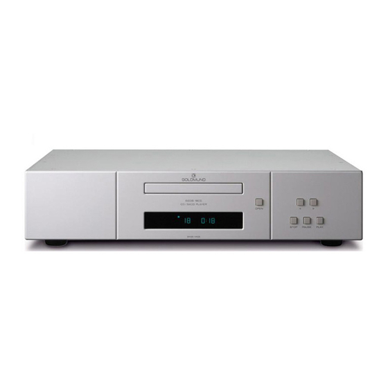 Goldmund EIDOS 18CD User Manual