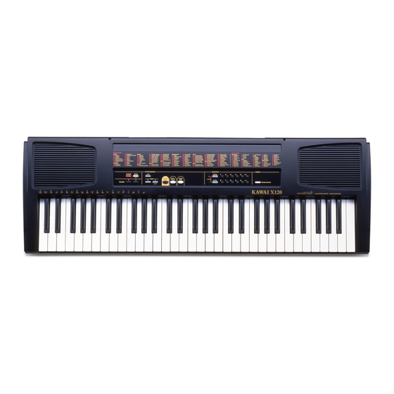 Kawai X120 Owner's Manual