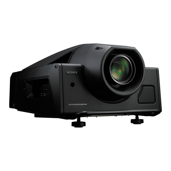 Sony SXRD SRX-S105 Installation Manual