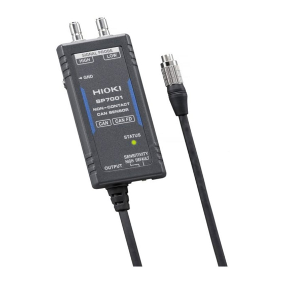Hioki SP7001 User Manual