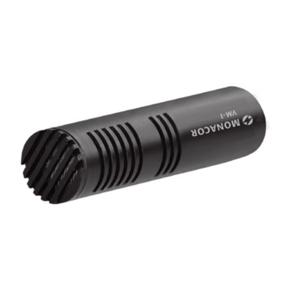 Monacor VM-1 Quick Start Manual
