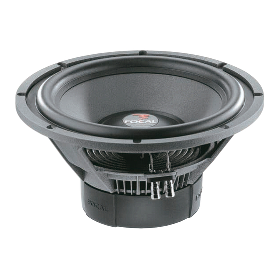 Focal Polyglass 33 V1 Specification Sheet