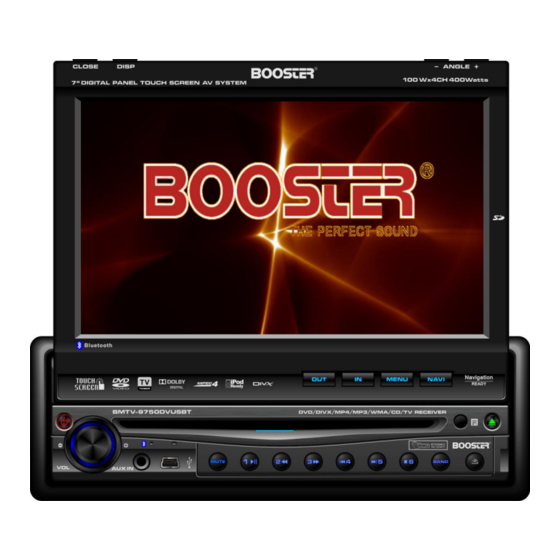 Booster BMTV-9750DVUSBT Installation & Owner's Manual