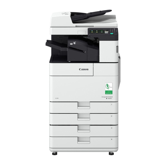 Canon imageRUNNER 2635i Getting Started