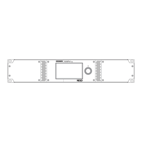 Nexo NXAMPmk2 Series Quick Start Manual