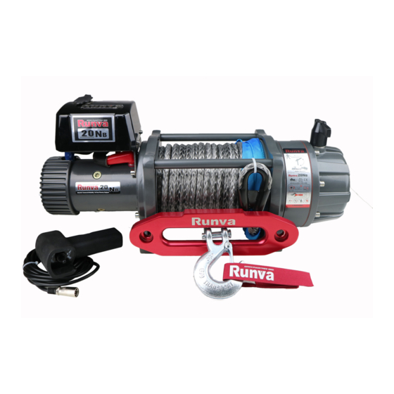 Runva EWB20000 Assembly & Operating Instructions