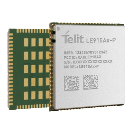 Telit Wireless Solutions LE915A P Series Manuals