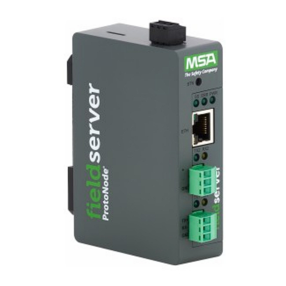 MSA NTI ProtoNode FPC-N54-2217 Installation And Operating Instructions Manual