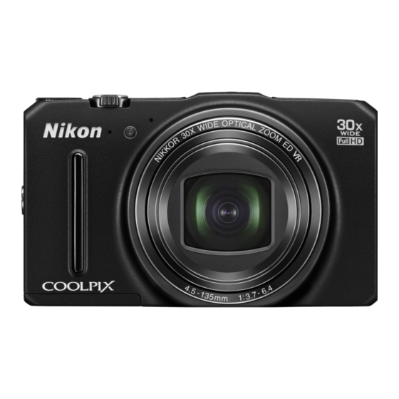 Nikon COOLPIX S9700 Quick Start Manual