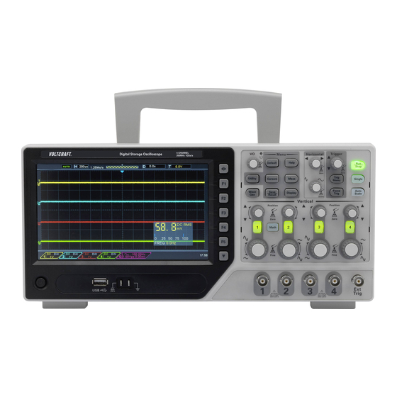 VOLTCRAFT DSO-1084E Quick Manual