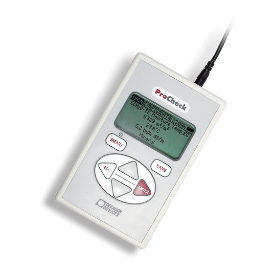METER PROCHECK Manual