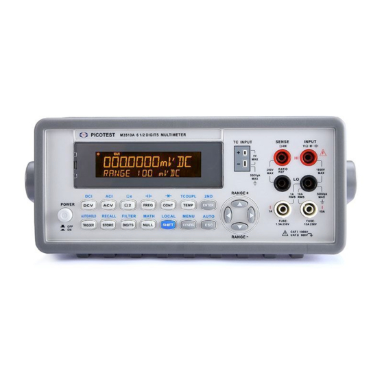 User Manuals: Kusam-meco M3511A Digital Multimeter