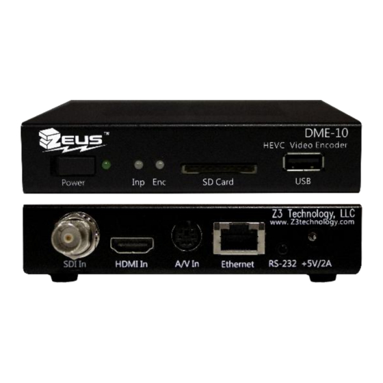 Z3 Technology Z3-DME-10 Manuals