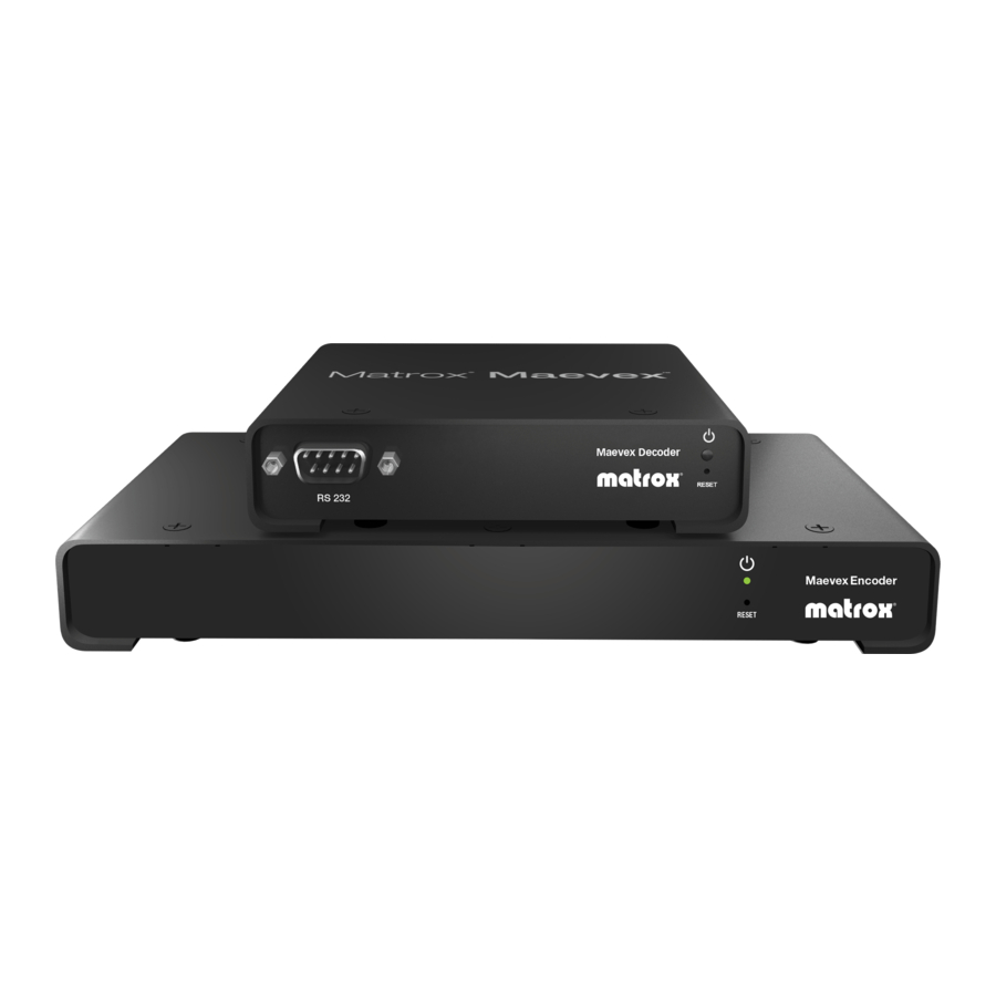 Matrox Maevex Series Manual