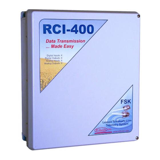 Pribusin RCI-400 Series Instruction Manual